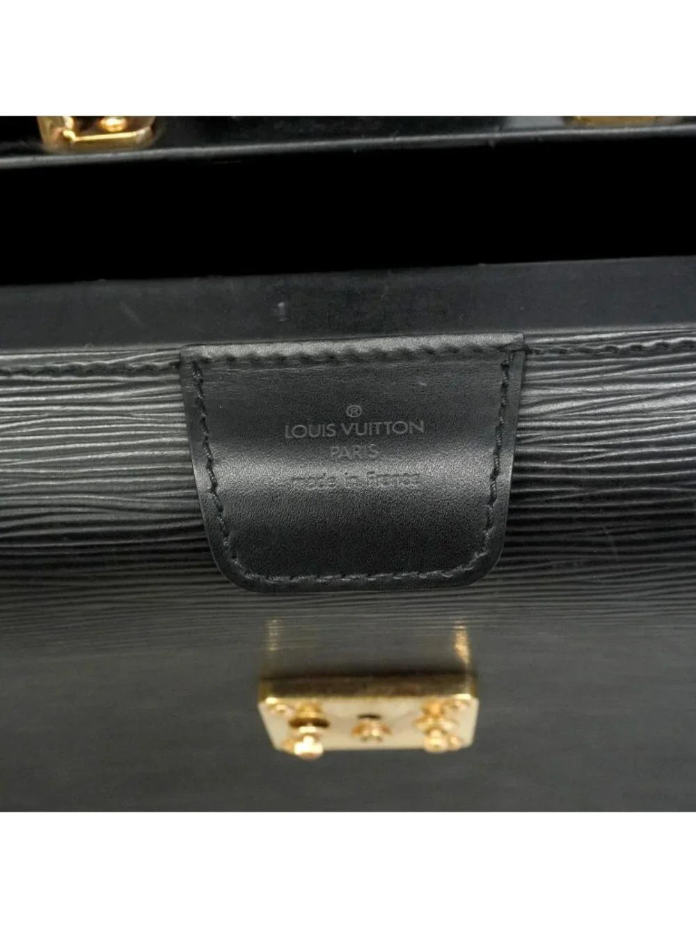 Louis Vuitton Business Bag Epi Serviette Fermoir Noir